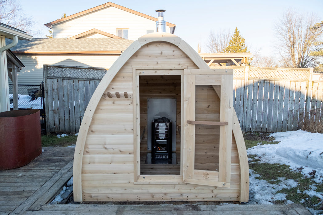 Dundalk LeisureCraft MiniPOD Sauna CTC77ME Canadian Timber Collection