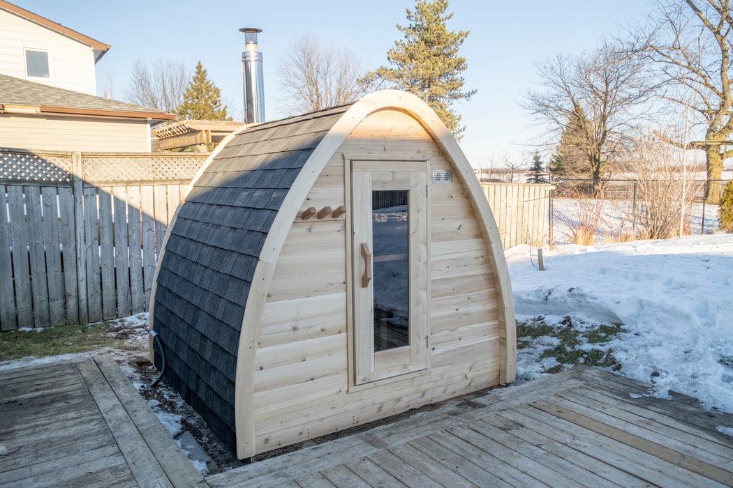 Dundalk LeisureCraft MiniPOD Sauna CTC77ME Canadian Timber Collection