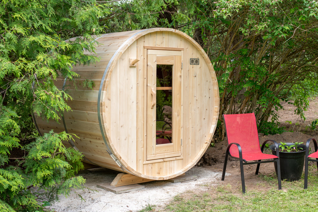 Dundalk LeisureCraft Harmony Barrel Sauna CTC22E Canadian Timber Collection