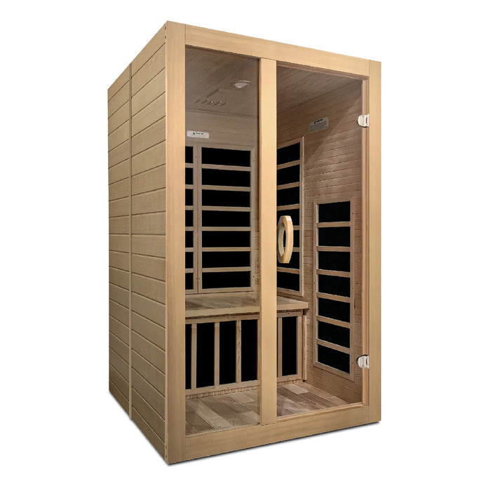 Dynamic 2-Person Santiago Low EMF FAR Infrared Sauna