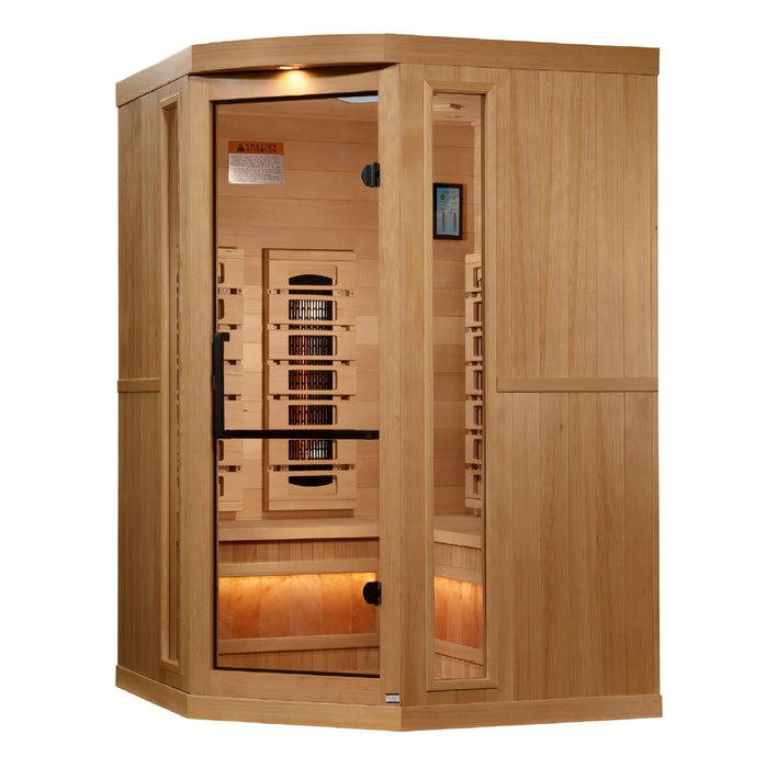 Golden designs 3-Person Full Spectrum with Himalayan Salt Bar Sauna