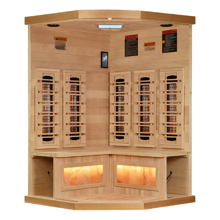 Golden designs 3-Person Full Spectrum with Himalayan Salt Bar Sauna