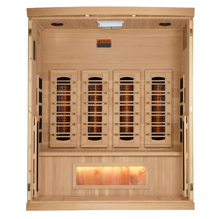 Golden designs 4-Person Full Spectrum with Himalayan Salt Bar Sauna