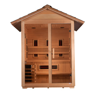 Golden Designs "Carinthia" 3 Person Hybrid Outdoor Sauna