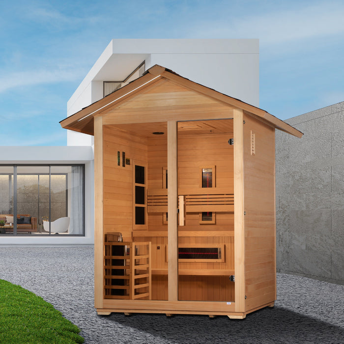 Golden Designs "Carinthia" 3 Person Hybrid Outdoor Sauna