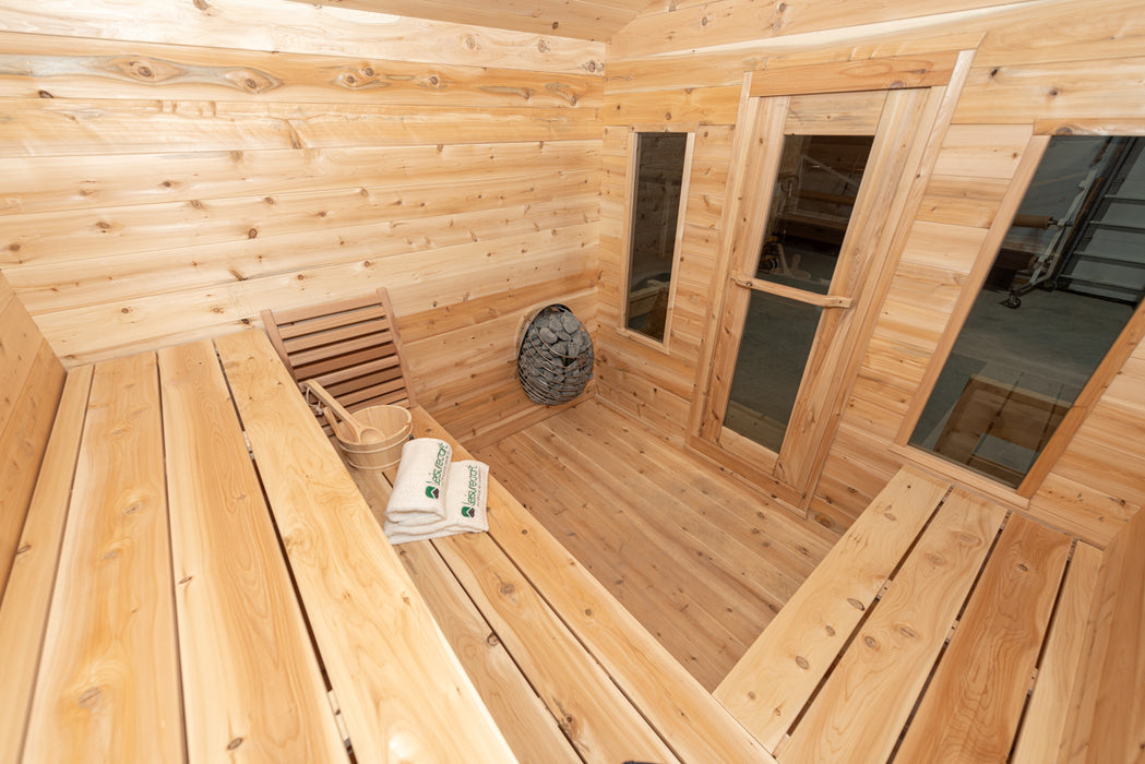 Dundalk LeisureCraft Georgian Cabin Sauna with Porch CTC88PW