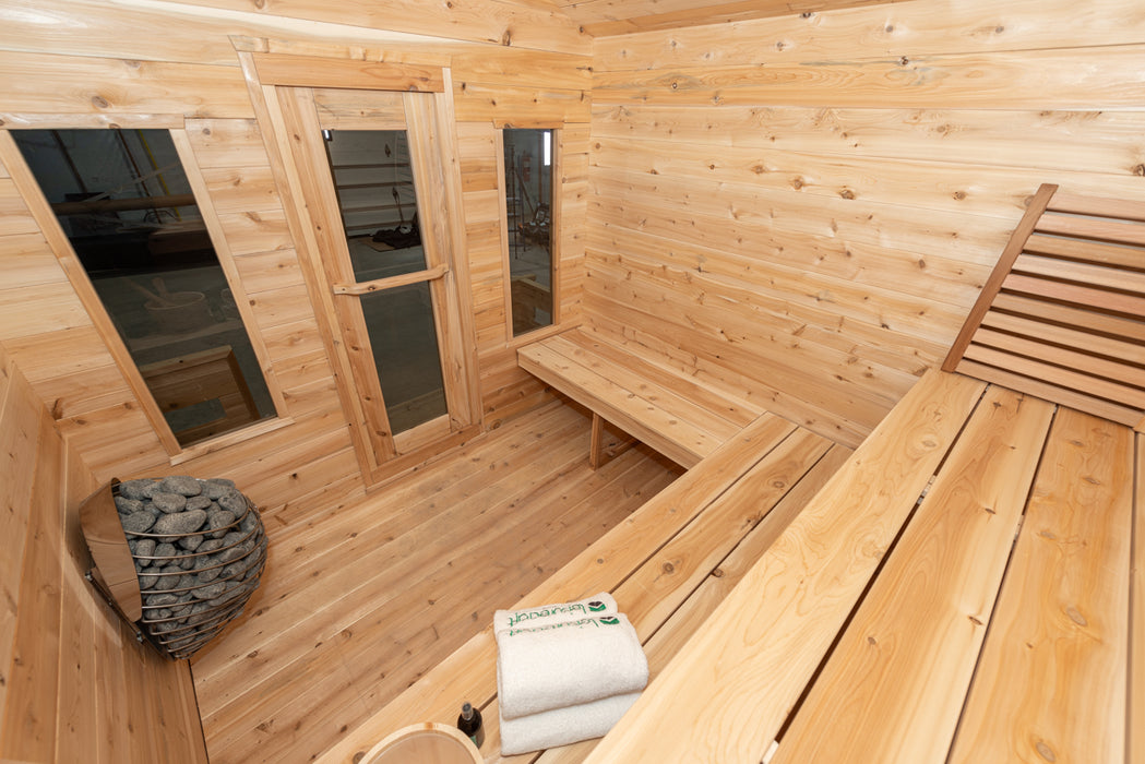 Dundalk LeisureCraft Georgian Cabin Sauna with Porch CTC88PW