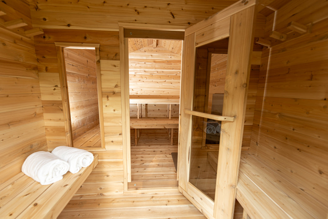 Dundalk LeisureCraft Georgian Cabin Sauna with Changeroom CTC88CW Canadian Timber Collection