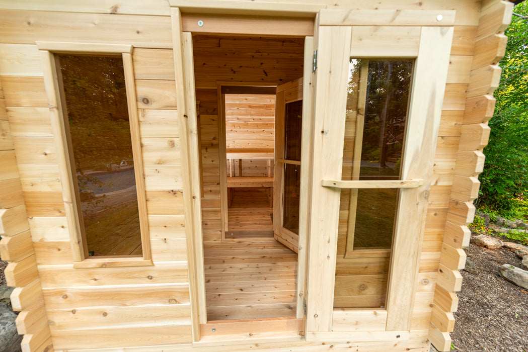 Dundalk LeisureCraft Georgian Cabin Sauna with Changeroom CTC88CW Canadian Timber Collection