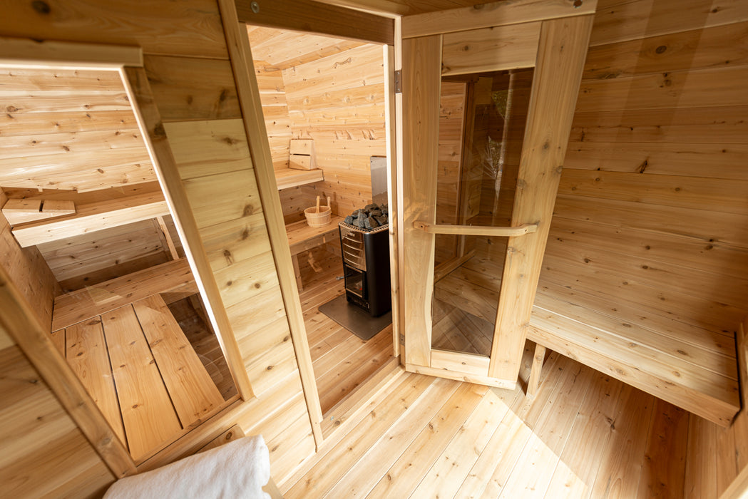 Dundalk LeisureCraft Georgian Cabin Sauna with Changeroom CTC88CW Canadian Timber Collection