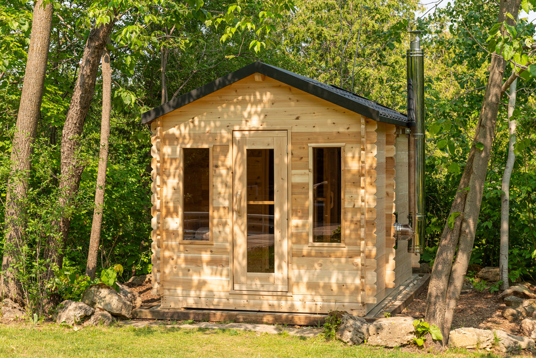 Dundalk LeisureCraft Georgian Cabin Sauna with Changeroom CTC88CW Canadian Timber Collection