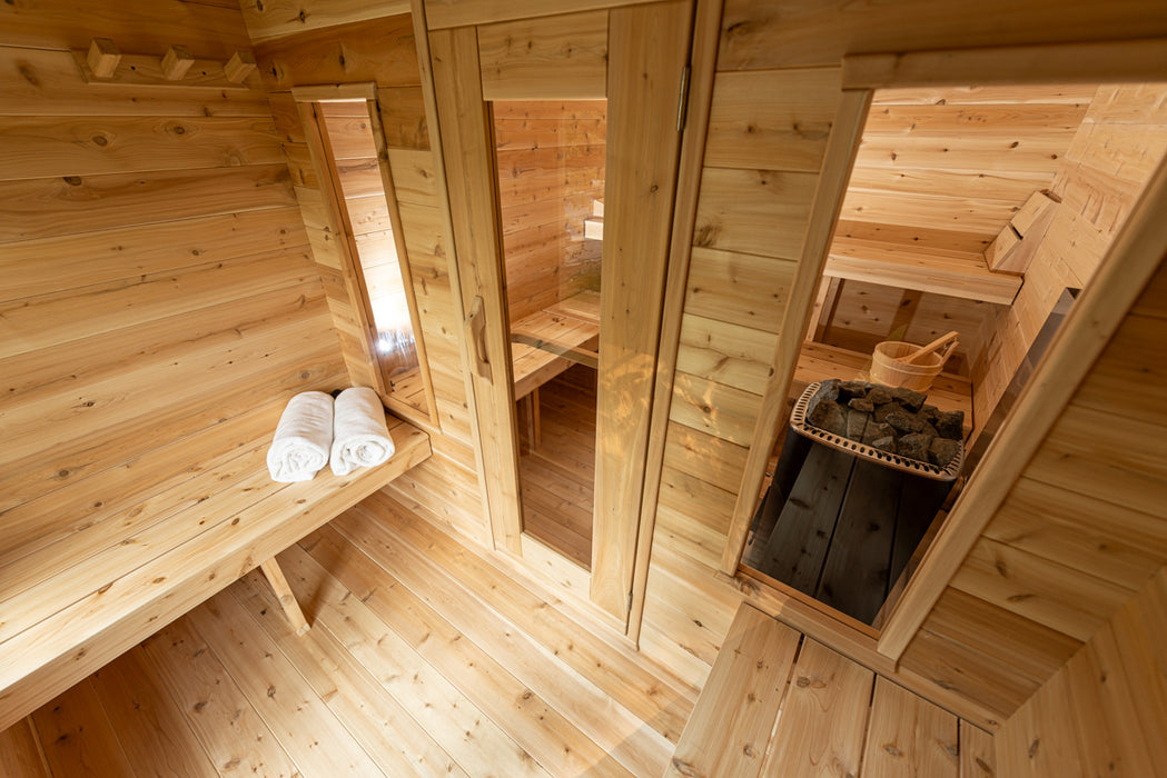 Dundalk LeisureCraft Georgian Cabin Sauna with Changeroom CTC88CW Canadian Timber Collection