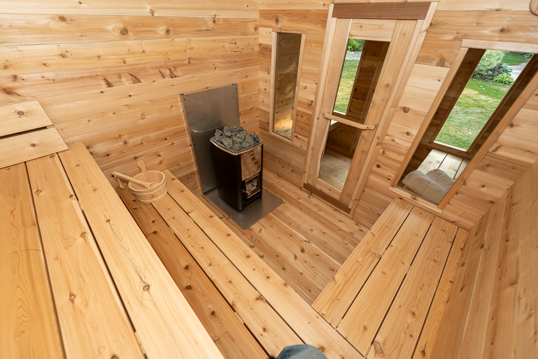 Dundalk LeisureCraft Georgian Cabin Sauna with Changeroom CTC88CW Canadian Timber Collection