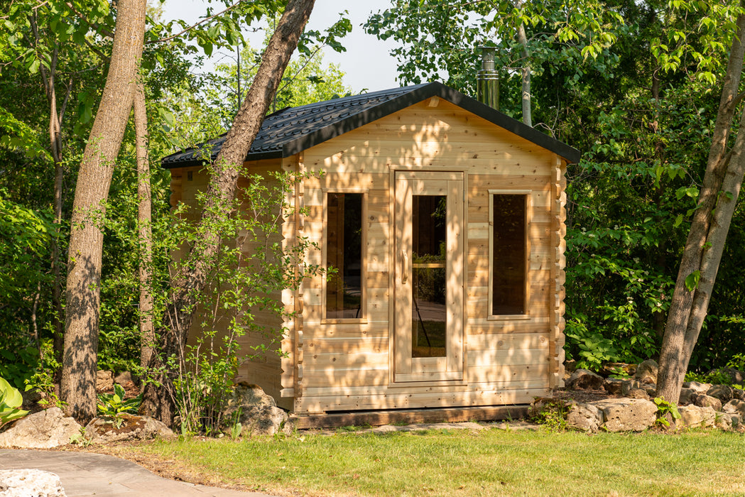 Dundalk LeisureCraft Georgian Cabin Sauna with Changeroom CTC88CW Canadian Timber Collection