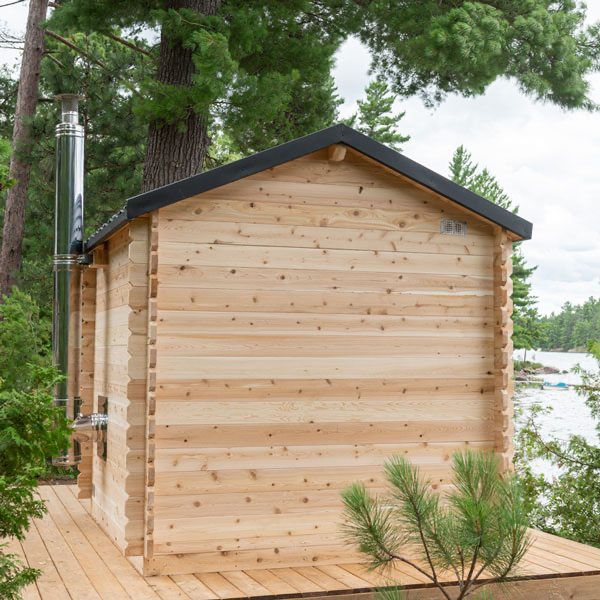 Dundalk LeisureCraft Georgian Cabin Sauna with Porch CTC88PW