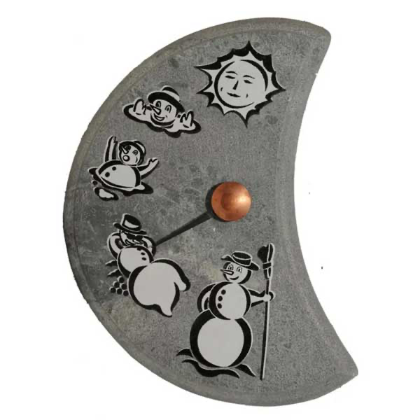 Dundalk LeisureCraft LUMIUKKO, Snowman Soapstone Thermometer