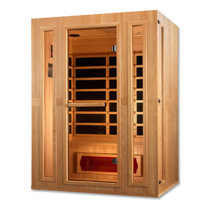 Maxxus 3-Person Low EMF FAR Infrared Sauna with Chromotherapy Lighting