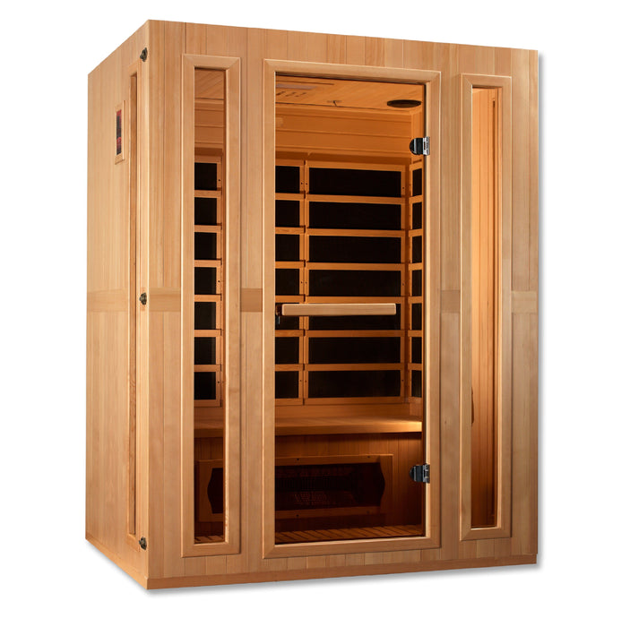 Maxxus 3-Person Low EMF FAR Infrared Sauna with Chromotherapy Lighting