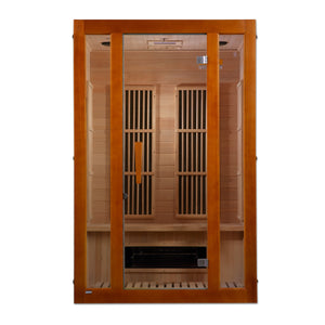 Maxxus Dual Tech 2 person Low EMF FAR Infrared Sauna Canadian Hemlock