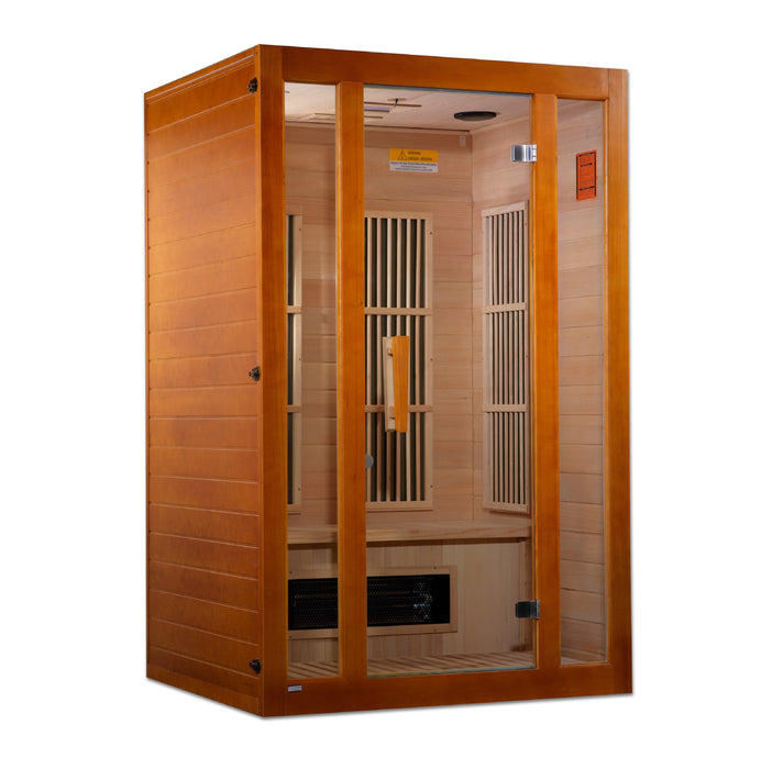 Maxxus Dual Tech 2 person Low EMF FAR Infrared Sauna Canadian Hemlock