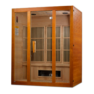 Maxxus Dual Tech 3 person Low EMF FAR Infrared Sauna Canadian Hemlock