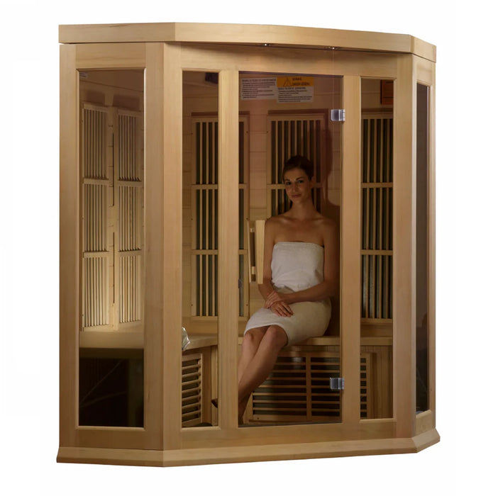 Maxxus Low MX-K356-01 EMF FAR Infrared Sauna Canadian Hemlock