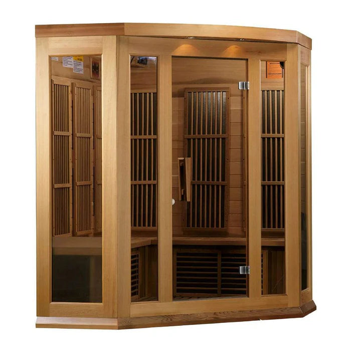 Maxxus 3-Person Corner Near Zero EMF FAR Infrared Sauna