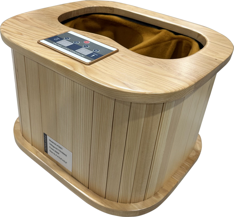 Lanai Canadian Hemlock Foot Sauna Barrel, Far Infrared Heating Foot Sauna Bucket