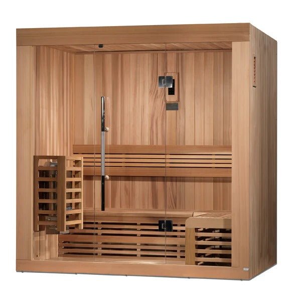 Golden Designs 2025 Updated "Copenhagen Edition" 3 Person Traditional Sauna