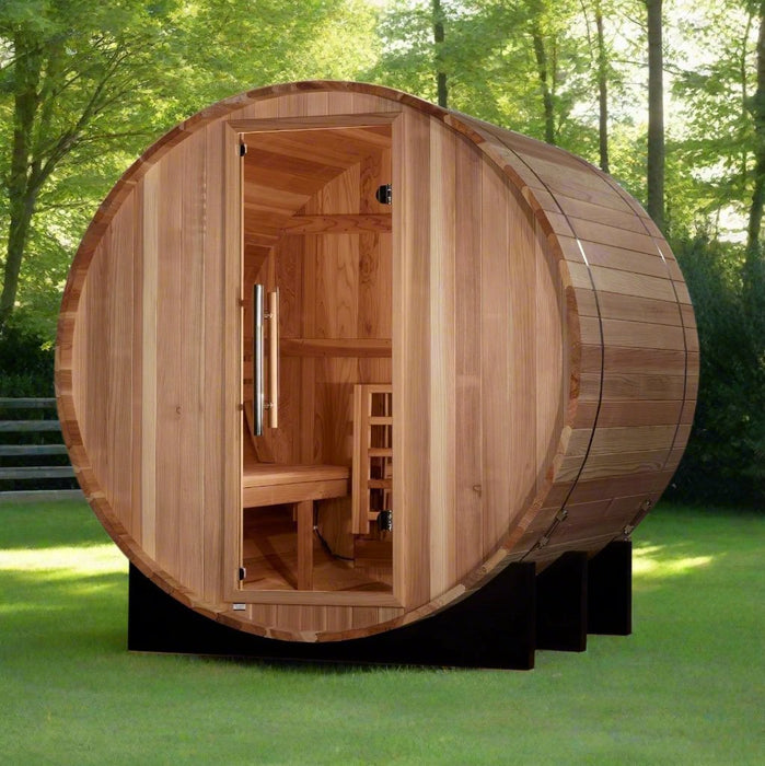 Golden Designs "St. Moritz" 2 Person Barrel Traditional Sauna