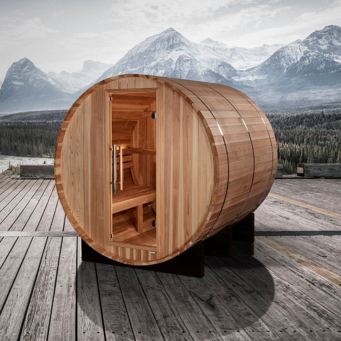 Golden Designs "Arosa" 4 Person Barrel Traditional Sauna