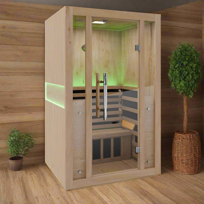 SteamSpa Indoor Sauna 1-2 Person Hemlock Spa - essential for FM, Oxygen